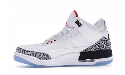 (Free Shipping)Jordan 3 Retro Free Throw Line White Cement 923096-101