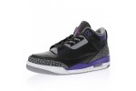 (Free Shipping)Jordan 3 Retro Black Court Purple CT8532-050