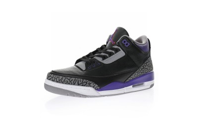 (Free Shipping)Jordan 3 Retro Black Court Purple CT8532-050