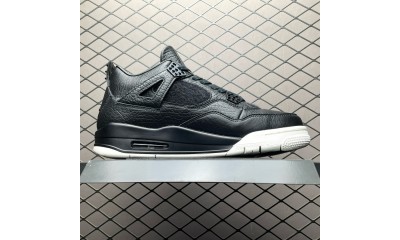 (Free Shipping)Jordan 4 Retro Pony Hair Black 819139-010