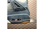 (Free Shipping)Jordan 4 Retro Levi's Denim (Tag with Levi's Logo) AO2571-401