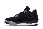 (Free Shipping)Air Jordan 4 Black Canvas DH7138-006