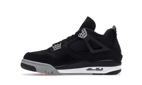 (Free Shipping)Air Jordan 4 Black Canvas DH7138-006