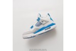 (Free Shipping)Air Jordan 4 Retro Military Blue 308497-105