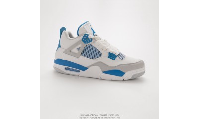 (Free Shipping)Air Jordan 4 Retro Military Blue 308497-105