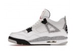 (Free Shipping)Air Jordan 4 Retro White Cement 840606-192