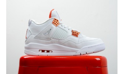 (Free Shipping)Jordan 4 Retro Metallic Orange CT8527-118