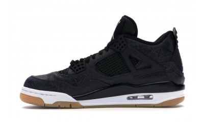 (Free Shipping)Jordan 4 Retro Laser Black Gum CI1184-001