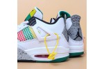 (Free Shipping)Jordan 4 Retro Lucid Green Rasta (W) AQ9129-100