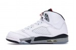 (Free Shipping)Jordan 5 Retro White Cement 136027-104