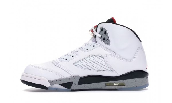 (Free Shipping)Jordan 5 Retro White Cement 136027-104