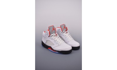 (Free Shipping)Jordan 5 Retro Fire Red Silver Tongue (2020) DA1911-102