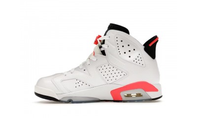 (Free Shipping)Jordan 6 Retro Infrared White (2014) 384664-123