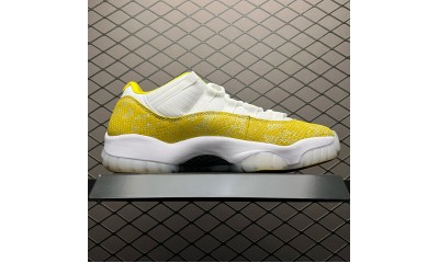 (Free Shipping)Jordan 11 Retro Low Tour Yellow Snakeskin AH7860-107