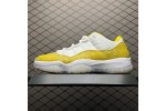 (Free Shipping)Jordan 11 Retro Low Tour Yellow Snakeskin AH7860-107