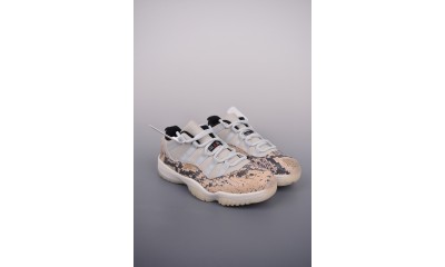 (Free Shipping)Jordan 11 Retro Low Snake Light Bone CD6846-002