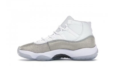 (Free Shipping)Jordan 11 Retro White Metallic Silver (W) AR0715-100