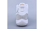 (Free Shipping)Jordan 11 Retro White Metallic Silver (W) AR0715-100