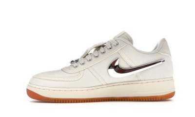 (Free Shipping)Nike Air Force 1 Low Travis Scott Sail AQ4211-101