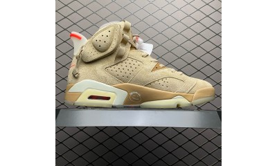 (Free Shipping)Jordan 6 Retro Travis Scott British Khak DH0690-200