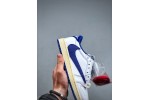 (Free Shipping)Travis Scott x Nike Air Jordan 1 Low Sail White Royal Blue DM9868-218