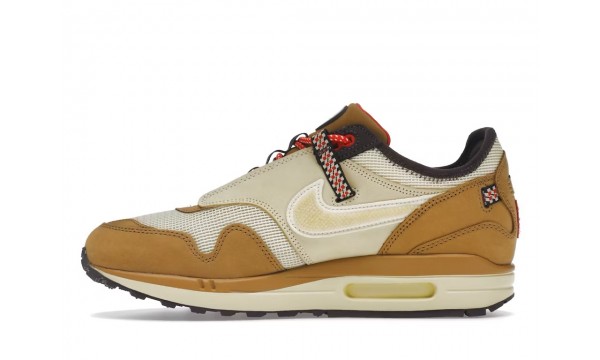 (Free Shipping)Nike Air Max 1 Travis Scott Cactus Jack Wheat Lemon Drop DO9392-701