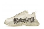 (Free Shipping)Balenciaga Triple S DIY Metal White Red 536737W2FAY9016