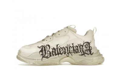 (Free Shipping)Balenciaga Triple S DIY Metal White Red 536737W2FAY9016