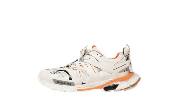 (Free Shipping)BALENCIAGA TRACK TRAINER 'WHITE ORANGE' 542436W1GB19059