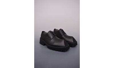 (Free Shipping)Balenciaga Rhino 25mm Derby Black Calfskin 656977WBB501000