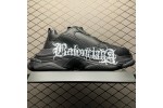 (Free Shipping)Balenciaga Triple S DIY Metal Artwork Black 536737W2FAY1090