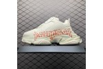 (Free Shipping)Balenciaga Triple S DIY Metal White Red 536737W2FAY9016