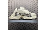 (Free Shipping)Balenciaga Triple S DIY Metal White Red 536737W2FAY9016