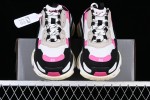 (Free Shipping)(WMNS) Balenciaga Triple S Mules 'White Pink and Black Double Foam and Mesh' 755686W3SM15671