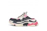 (Free Shipping)(WMNS) Balenciaga Triple S Mules 'White Pink and Black Double Foam and Mesh' 755686W3SM15671