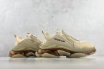 (Free Shipping)Balenciaga Triple S Clear Sole Beige 544351W2GA19002