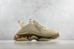 (Free Shipping)Balenciaga Triple S Clear Sole Beige 544351W2GA19002