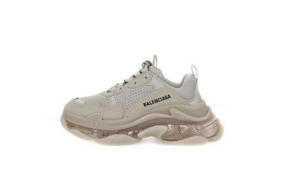 (Free Shipping)Balenciaga Triple S Clear Sole Beige 544351W2GA19002