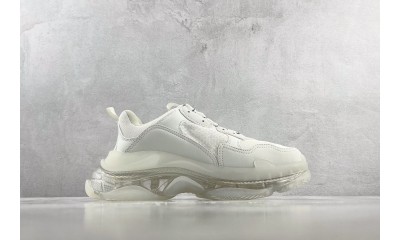 (Free Shipping)Balenciaga Triple S Clear Sole White 654251W2CA49000