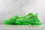 (Free Shipping)Balenciaga Triple S Clear Sole Fluo Green 541624W2GR13801