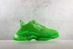 (Free Shipping)Balenciaga Triple S Clear Sole Fluo Green 541624W2GR13801