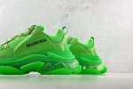 (Free Shipping)Balenciaga Triple S Clear Sole Fluo Green 541624W2GR13801