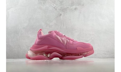 (Free Shipping)Balenciaga Triple S Clear Sole Pink (Women's) 544351W2GA15760