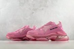 (Free Shipping)Balenciaga Triple S Clear Sole Pink (Women's) 544351W2GA15760