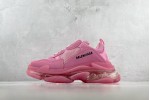 (Free Shipping)Balenciaga Triple S Clear Sole Pink (Women's) 544351W2GA15760