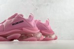 (Free Shipping)Balenciaga Triple S Clear Sole Pink (Women's) 544351W2GA15760