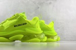 (Free Shipping)Balenciaga Triple S Clear Sole Fluo Yellow 541624W2FF17320