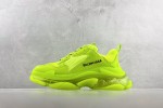 (Free Shipping)Balenciaga Triple S Clear Sole Fluo Yellow 541624W2FF17320