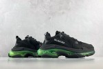 (Free Shipping)Balenciaga Triple S Black Yellow Fluo 541624W09ON1047