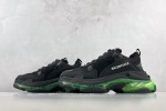 (Free Shipping)Balenciaga Triple S Black Yellow Fluo 541624W09ON1047